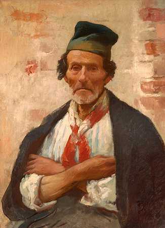 Chioggia渔夫`Chioggia Fisherman (About 1894) by Frank Duveneck