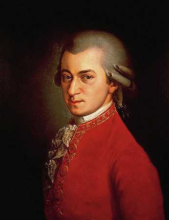 沃尔夫冈·阿马德乌斯·莫扎特肖像`Portrait of Wolfgang Amadeus Mozart by Barbara Krafft