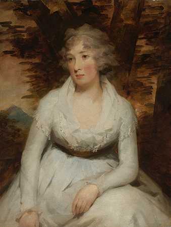 伊丽莎白·达尔林普小姐（后来是乔治·莱思夫人）`Miss Elizabeth Dalrymple (afterwards Mrs. George Leith) by Sir Henry Raeburn
