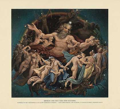 天王星与群星之舞`Uranus and the Dance of the Stars by Karl Friedrich Schinkel