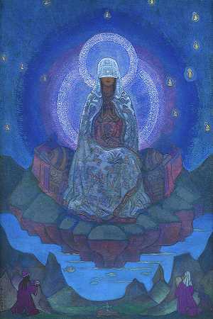 世界之母，约1924年`Mother of the World, c. 1924 by Nicholas Roerich