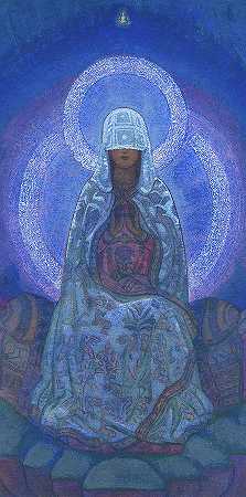 伟大的母亲`Great Mother by Nicholas Roerich
