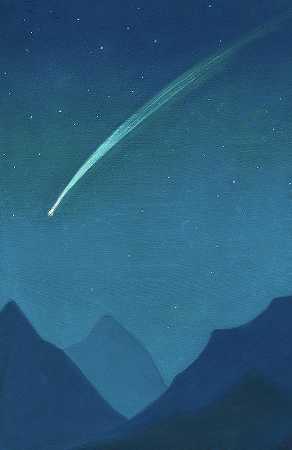 流星`Shooting Star by Nicholas Roerich