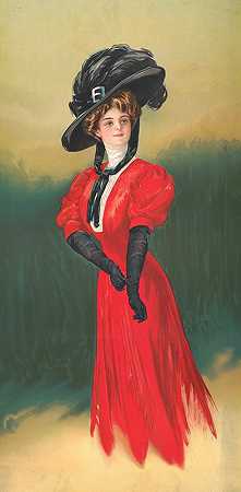 红衣主教女孩`Cardinal girl (1909)