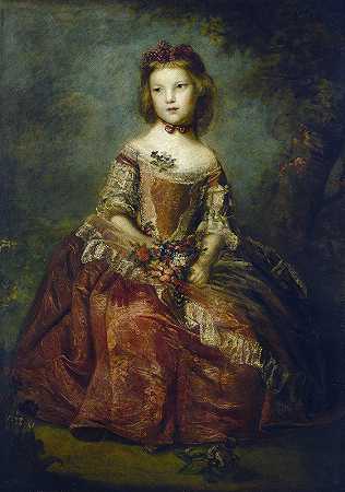 伊丽莎白·汉密尔顿夫人`Lady Elizabeth Hamilton (1758) by Sir Joshua Reynolds