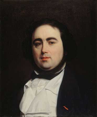 朱尔斯·贾宁肖像（1804-1874），作家和评论家`Portrait de Jules Janin (1804~1874), écrivain et critique (1839) by Emile Champmartin