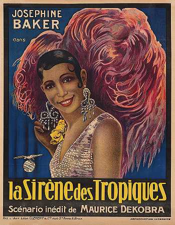 约瑟芬·贝克`Josephine Baker by Vintage Poster