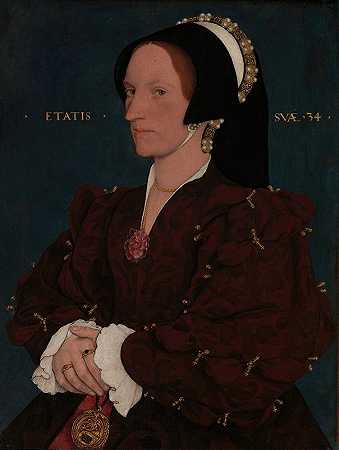 李女士（玛格丽特·怀亚特，生于1509年左右）`Lady Lee (Margaret Wyatt, born about 1509) (early 1540s) by Workshop of Hans Holbein the Younger