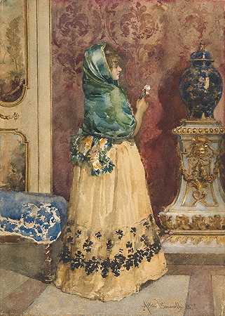 缩影`The Miniature (1843–1925) by Attilio Simonetti