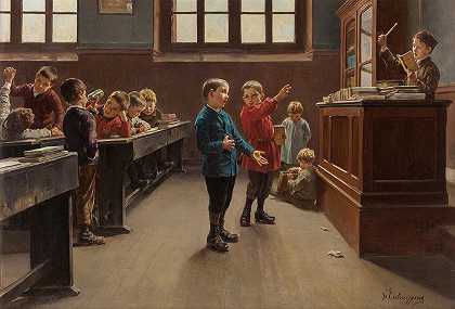 课堂音乐会`Concert in the Classroom by Charles-Bertrand d&;Entraygues
