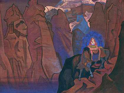 世界之宝，钦塔马尼`Treasure of the World, Chintamani by Nicholas Roerich