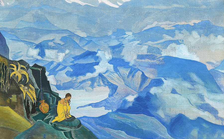 生命的滴滴，1924年`Drops of Life, 1924 by Nicholas Roerich