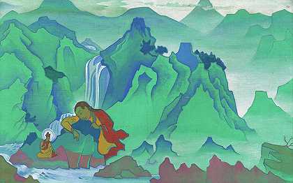 帕德玛·桑巴瓦，1924年`Padma Sambhava, 1924 by Nicholas Roerich