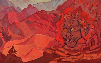 《勇敢的多杰》，1925年`Dorje, the Daring One, 1925 by Nicholas Roerich