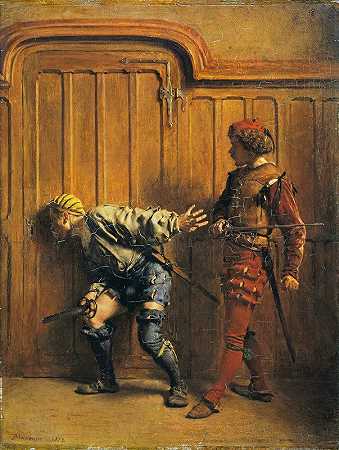 雇佣的刺客`The Hired Assassins (1852) by Ernest Meissonier