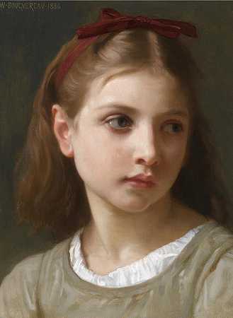 一个小女孩`Une petite fille (1886) by William Bouguereau