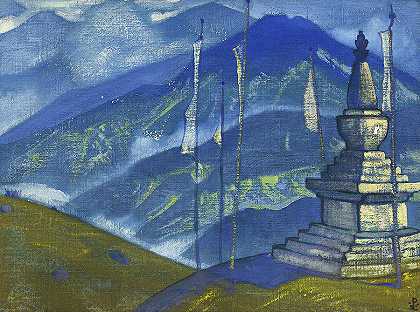 1924年的雾霾`Waves of Mist, 1924 by Nicholas Roerich