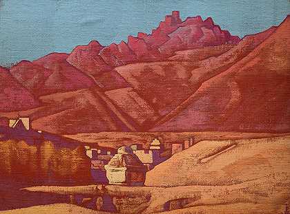 莱拉达克，1925年`Leh, Ladakh, 1925 by Nicholas Roerich