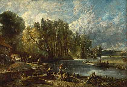 斯特拉特福德磨坊`Stratford Mill (1819~1820) by John Constable