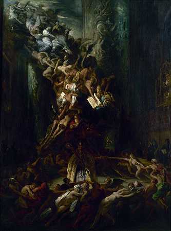 安息日`La Ronde du Sabbat (1861) by Louis Candide Boulanger