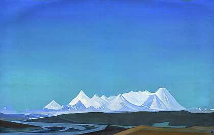 1932年最伟大、最神圣的探戈`The Greatest and Holiest of Tangla, 1932 by Nicholas Roerich