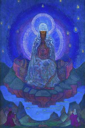世界之母`Mother of the World by Nicholas Konstantinovich Roerich