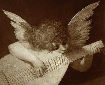 天使音乐家，约1520年`Angel Musician, c. 1520 by Rosso Fiorentino