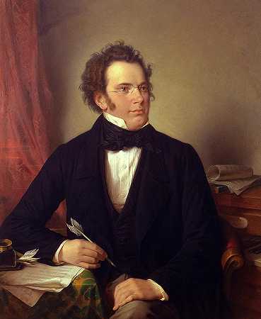 弗朗茨·舒伯特，1875年`Franz Schubert, 1875 by Wilhelm August Rieder