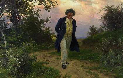 路德维希·范·贝多芬`Ludwig van Beethoven by Julius Schmid