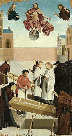 《慈悲七行》，《最后的审判》，1504年`The Seven Works of Mercy, Last Judgement, 1504 by Master of Alkmaar