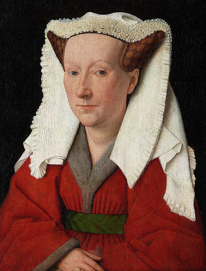玛格丽特·范艾克肖像`Portrait of Margaret van Eyck by Jan van Eyck