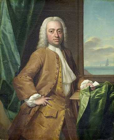 艾萨克·帕克（1702-1705），米德尔堡商人`Isaac Parker (1702~55), Merchant of Middelburg (1734) by Philip van Dijk