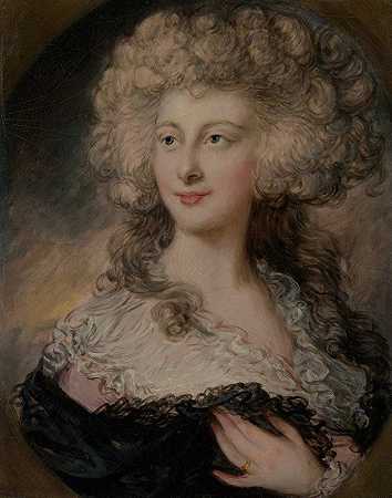 安妮·伊丽莎白·乔姆利（1769-1788），后来成为马尔格雷夫夫人`Anne Elizabeth Cholmley (1769–1788), Later Lady Mulgrave by Gainsborough Dupont