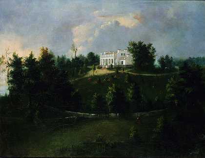 俄亥俄州健康山`Mount Healthy, Ohio (1844) by Robert S. Duncanson