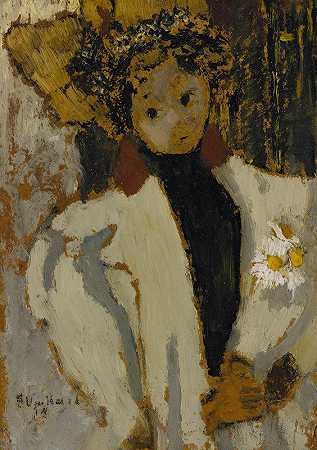 雏菊女人`La Femme Aux Marguerites (1894) by Édouard Vuillard