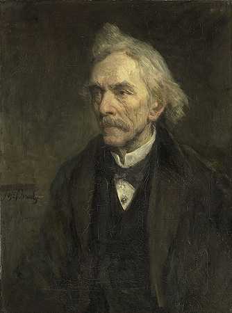 路易·雅克·维尔特曼（1817-1907）。男演员`Louis Jacques Veltman (1817~1907). Actor (1893) by Jozef Israëls
