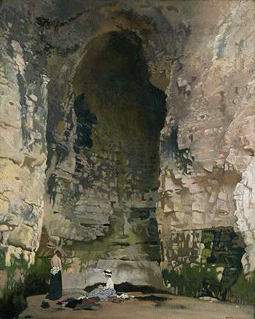 迪格比洞穴1号`Digby Cave No.1 by William Orpen