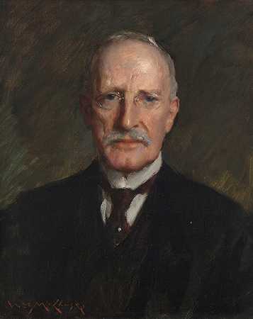爱德华·格思里·肯尼迪`Edward Guthrie Kennedy (ca. 1895) by William Merritt Chase