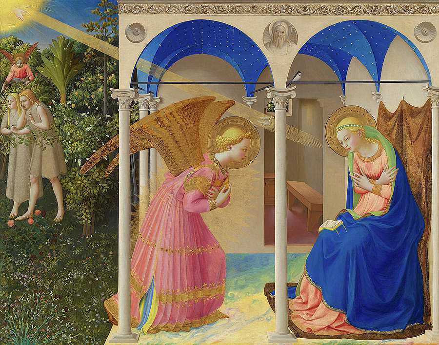 1426年的《公告》`The Annunciation, 1426 by Fra Angelico