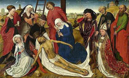 《基督的哀歌》，1460-1464年`The Lamentation of Christ, 1460-1464 by Rogier van der Weyden