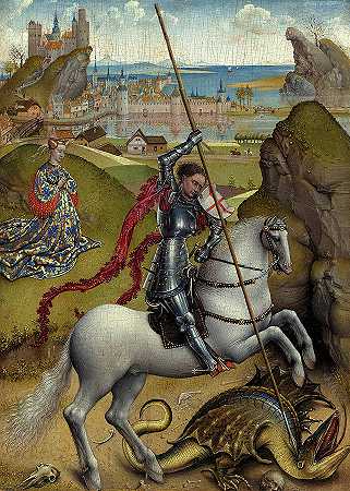 圣乔治与龙`Saint George and the Dragon by Rogier van der Weyden
