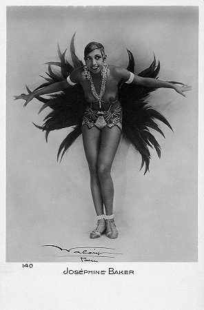 约瑟芬·贝克，1929年`Josephine Baker, 1929 by Stanislaus Julian Walery