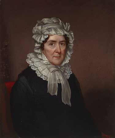 蒂莫西·德怀特夫人（玛丽·伍尔西）`Mrs. Timothy Dwight (Mary Woolsey) (19th century) by Nathaniel Jocelyn