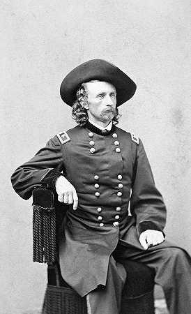 乔治·阿姆斯特朗·卡斯特，1865年`George Armstrong Custer, 1865 by American School