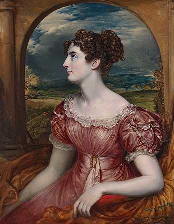 普克斯利小姐`Miss Puxley (1826) by John Linnell