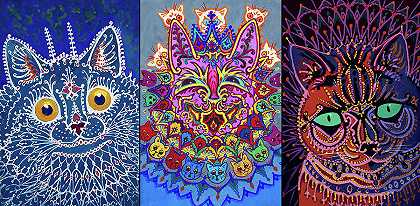 装饰猫`Decorative Cats by Louis Wain