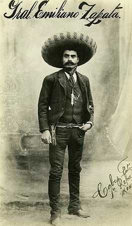埃米利亚诺·萨帕塔，1918年`Emiliano Zapata, 1918 by American School