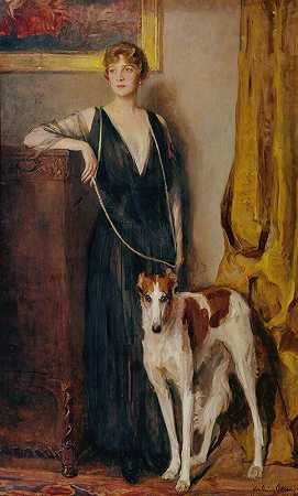 基蒂男爵罗斯柴尔德`Kitty Baronin Rothschild (1916) by John Quincy Adams
