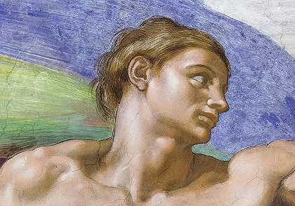 亚当，西斯廷教堂天花板`Adam, Sistine Chapel Ceiling by Michelangelo