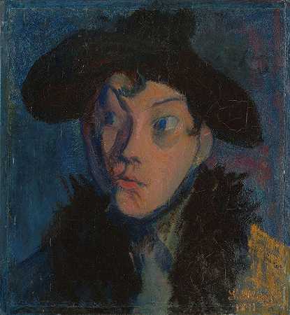 尤金妮画像`Portrait of Eugenie (1891) by Harald Sohlberg